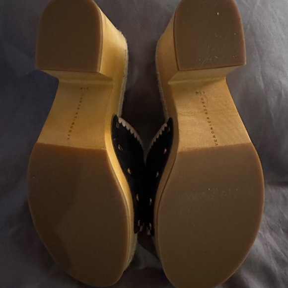 VERONICA BEARD Eclipse Suede Hannalee Jute Sandals navy blue. Never worn. - Picture 3 of 3